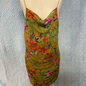 Floral womens 2xlarge mini dress